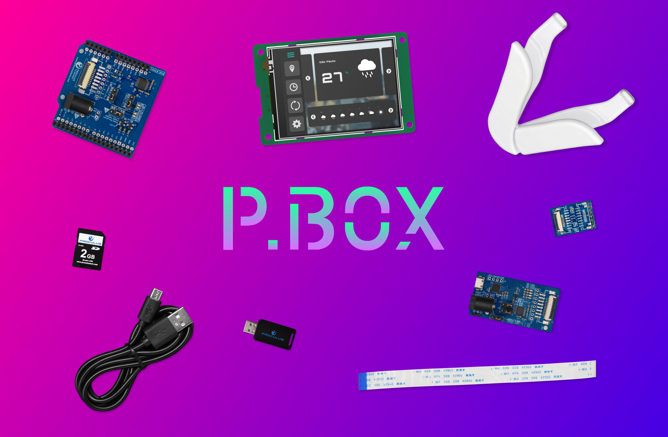 PBox, o kit de desenvolvimento dos displays Proculus